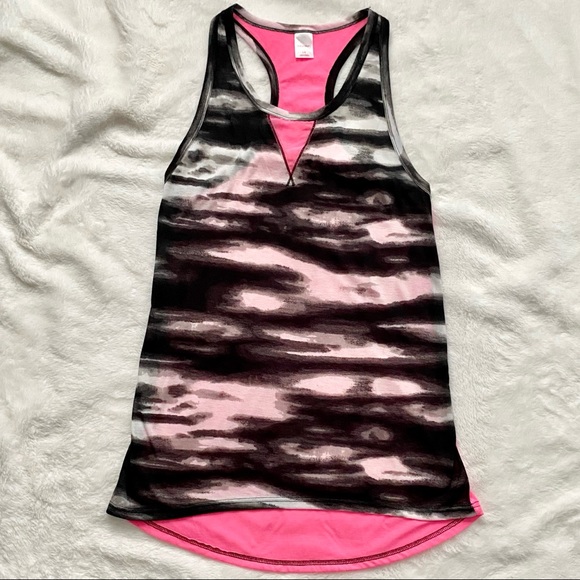 Xhilaration Racerback Swim Cover-Up Pink and Marble Print Size Large - Picture 1 of 6